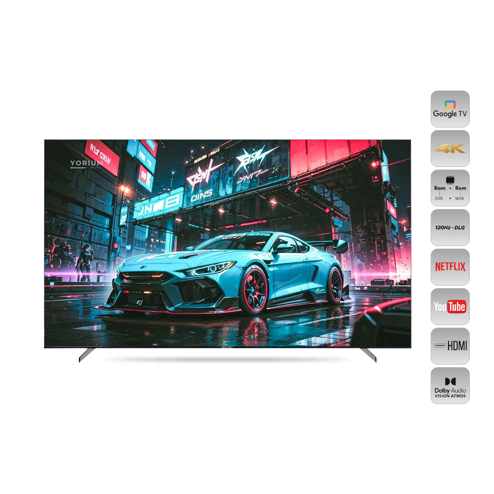 MULTY NET GOOGLE T.V 4K-UHD 100 IQ50 GAMING TV BLACK (100