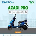 YJ FUTURE ELECTRIC SCOOTER AZADI PRO - BLUE (1000W) GRAPHENE BATTERY