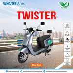 YJ FUTURE ELECTRIC SCOOTER TWISTER - GREY (1000W) GRAPHENE BATTERY
