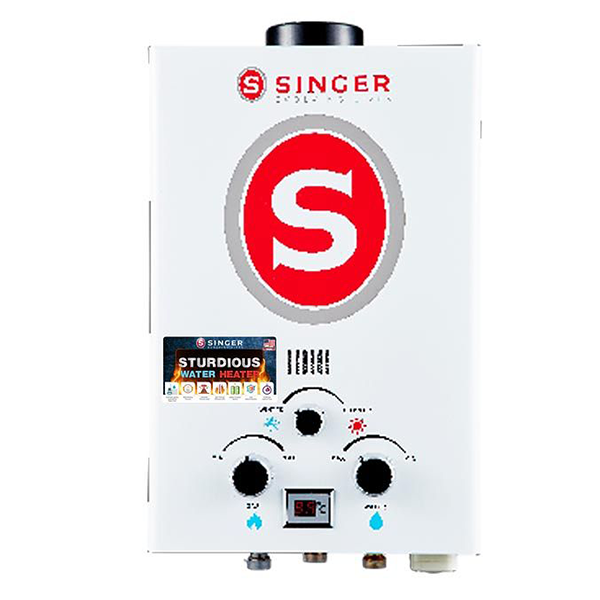SINGER INSTANT WATER HEATER NATURAL GAS WHITE (6 LTR)